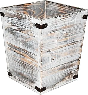 Decorative Whitewashed Farmhouse Trashcan Brackets